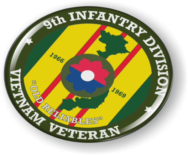 9th Infantry Division Vietnam Veteran 3D Emblem